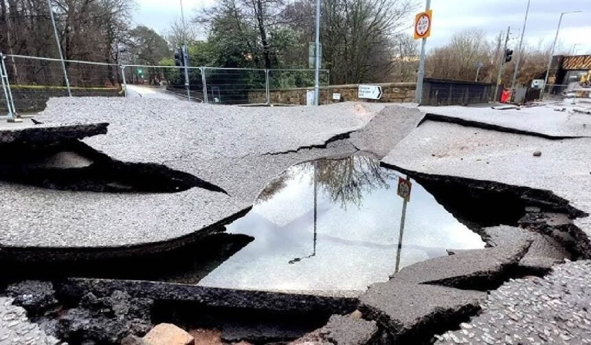 glasgow water main break shettleston road